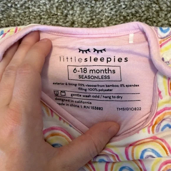 Little Sleepies Rainbow Sleep Sack - Picture 2 of 6